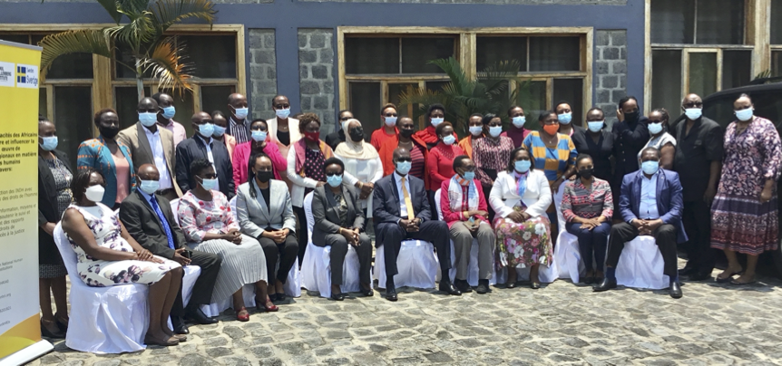 Participants and staff members of the RNCHR at the capacity-building workshop